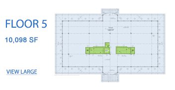 A floor plan of the building with two green squares.